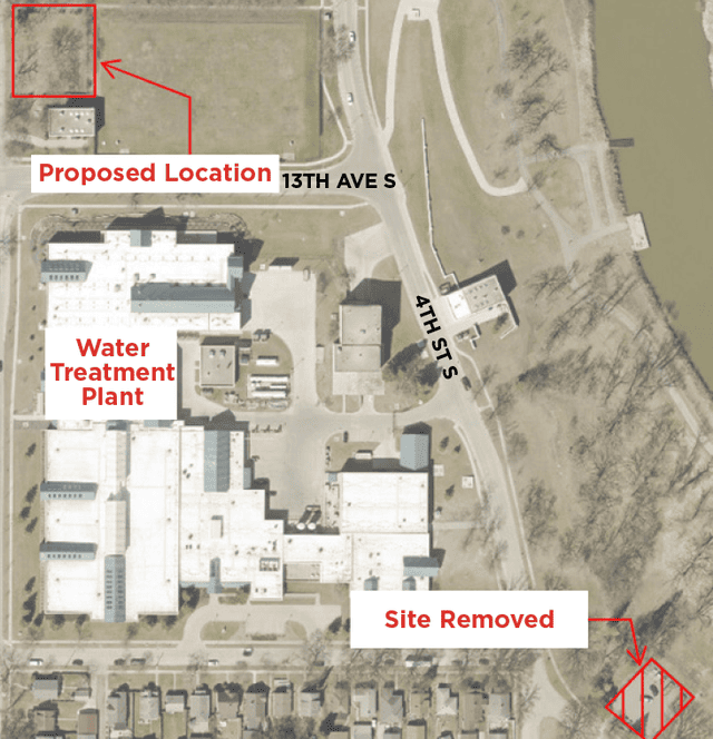 Drop Site Relocation Proposal Map
