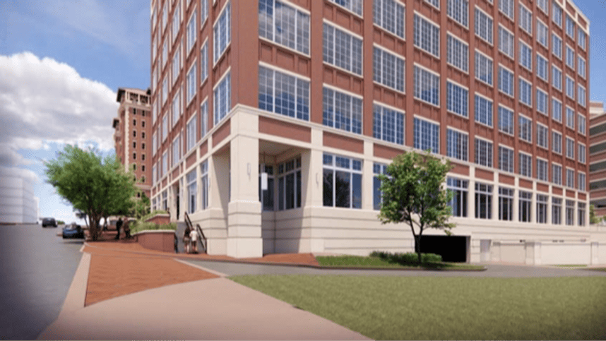 graphic of future grain district office