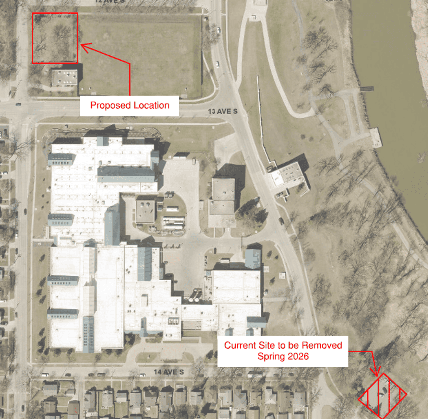 Drop Site Relocation Proposal Map