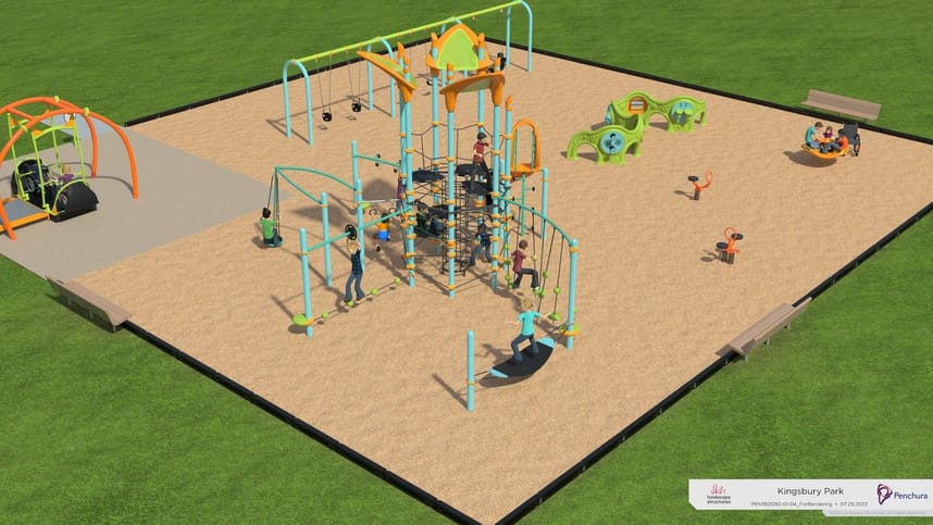 Kingsbury Riverfront Park New Playground