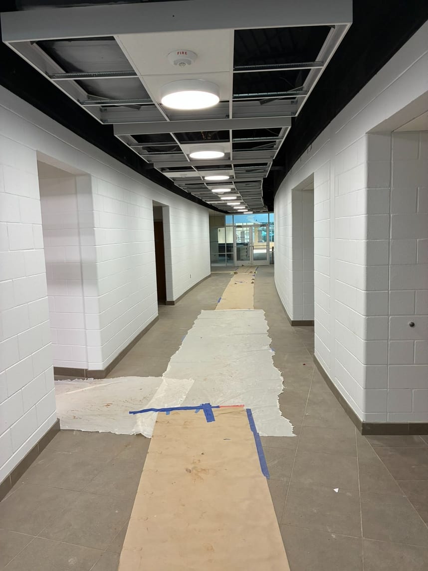 floor tiling work