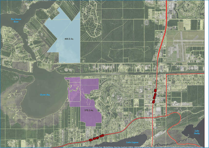 map of wetlands