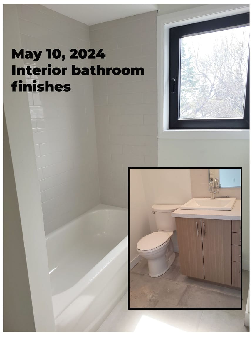 shower, toilet and vanity
