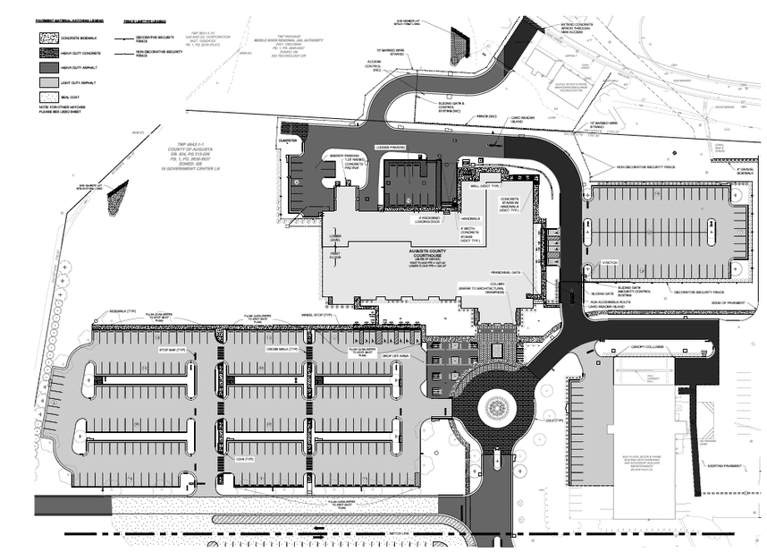 Verona courthouse site plan