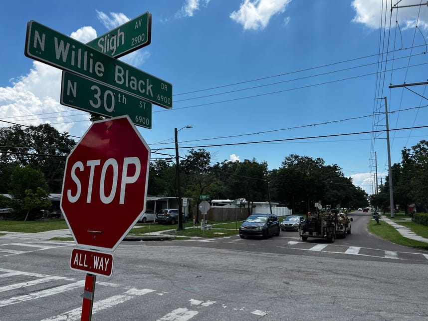 Intersection of Sligh Avenue and north 30th Street 