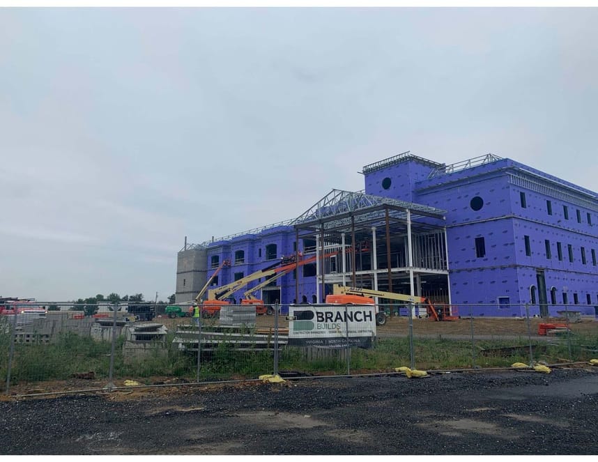 May 2025 photo of front of courthouse progression