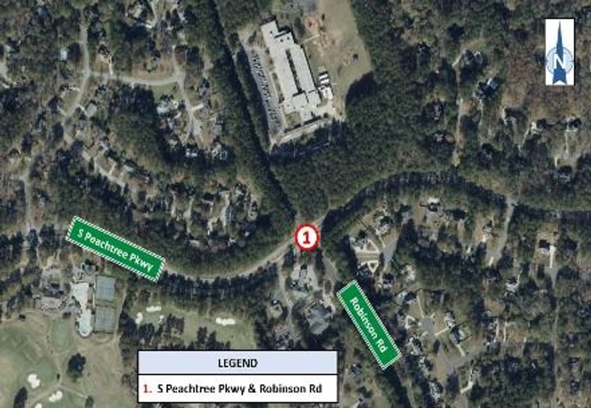 Intersection Improvements at Peachtree Pkwy & Robinson Rd