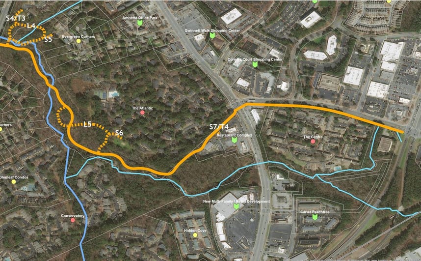 Map with Trail Layout