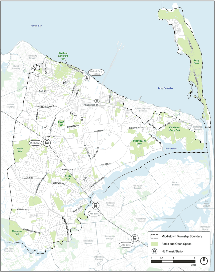 Map of Middletown Township