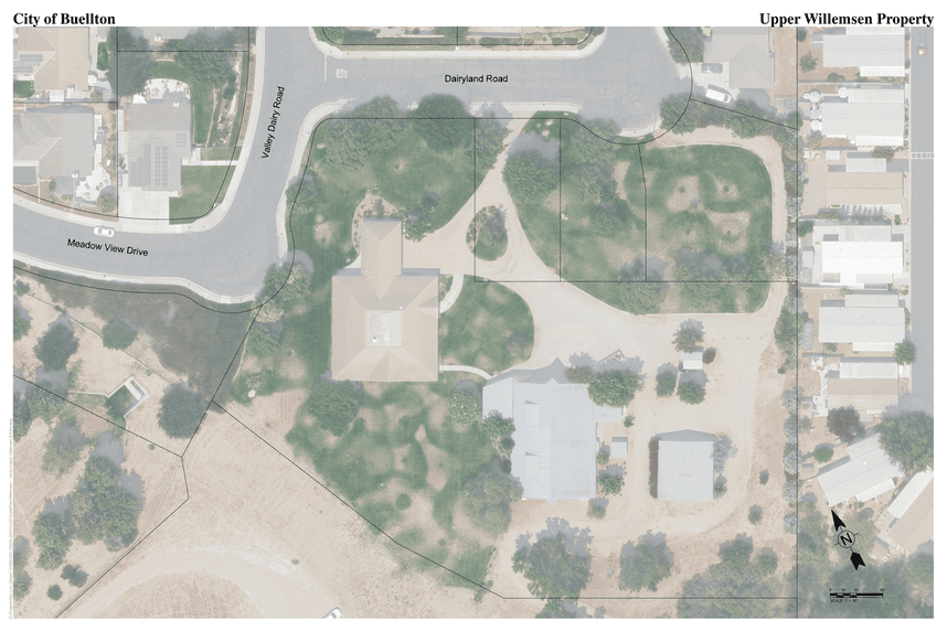 map of the upper Willemsen property