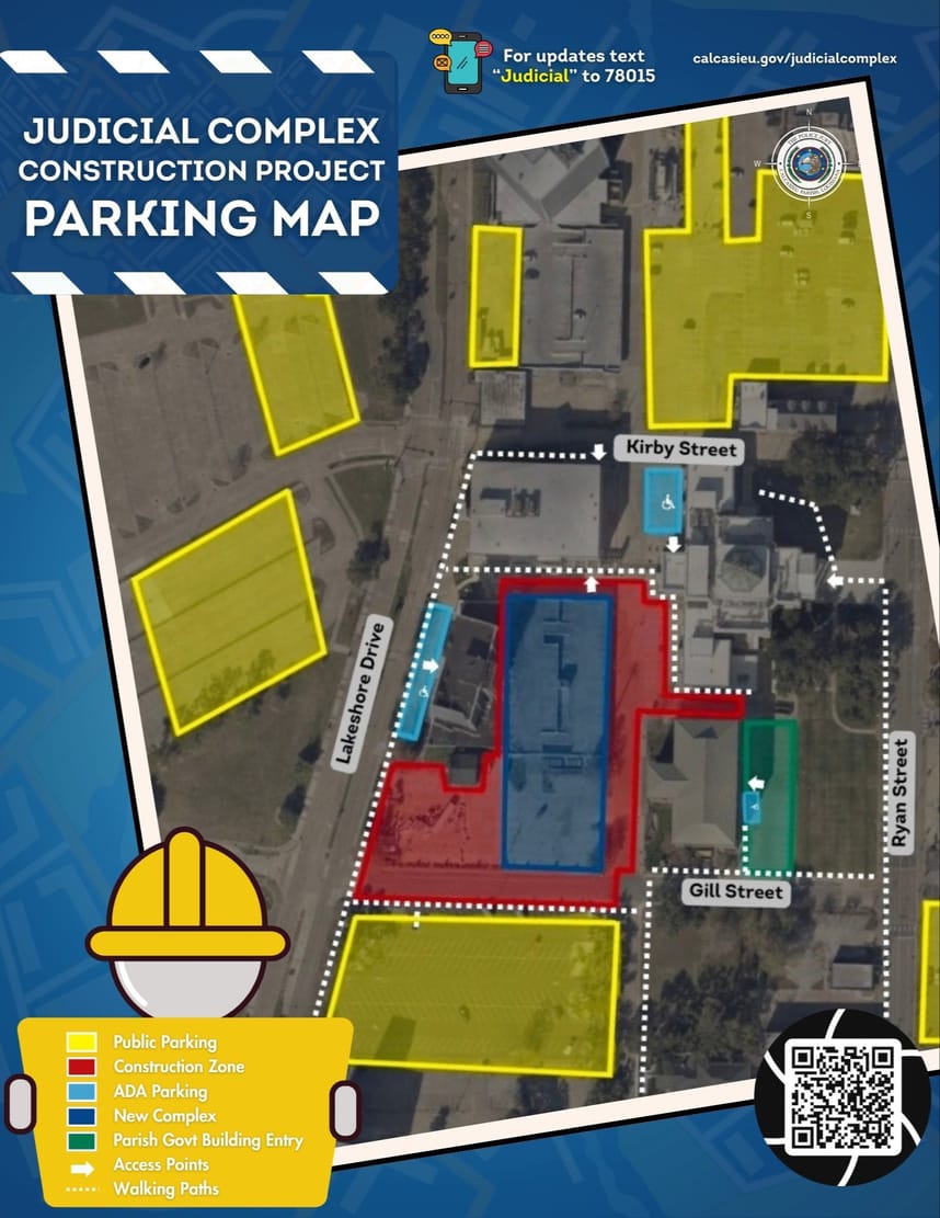 Judicial Complex Construction Project Parking Map