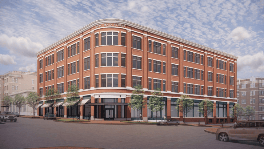 graphic of future west main office