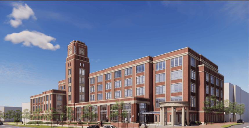 graphic of future joint government complex building