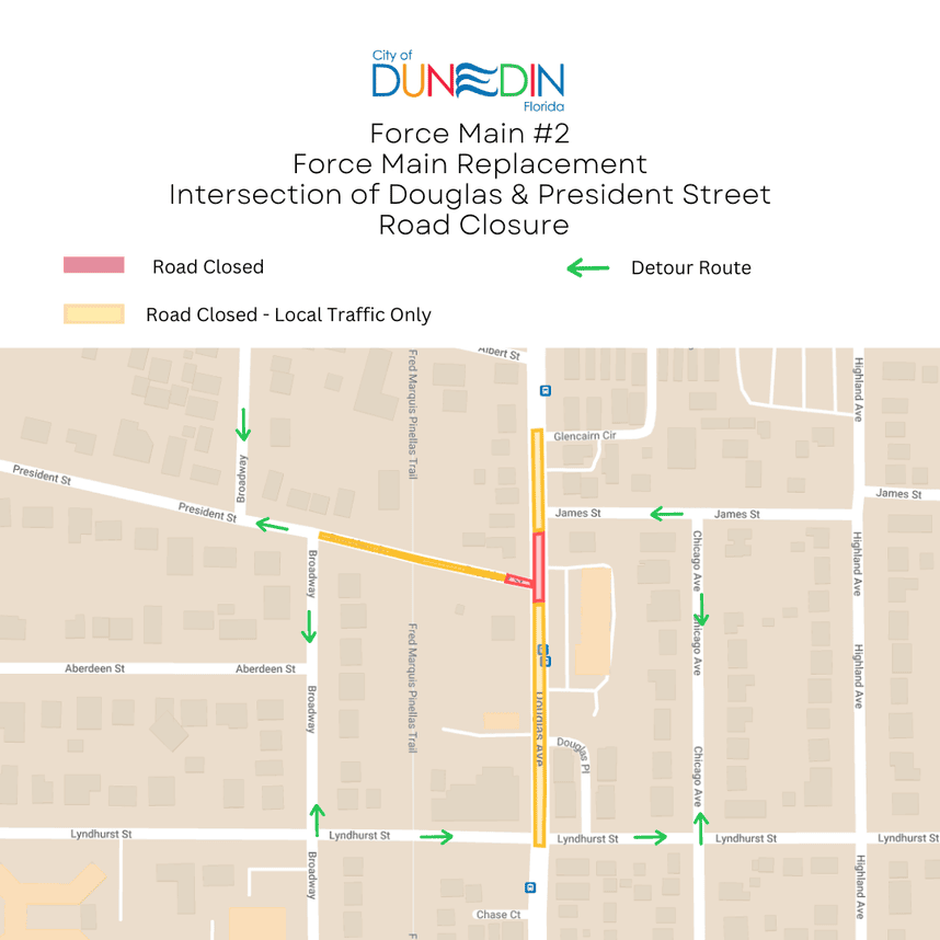 President Intersection closure 