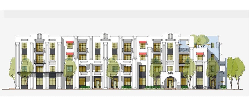 Elevation of the Proposed Project facing AoF