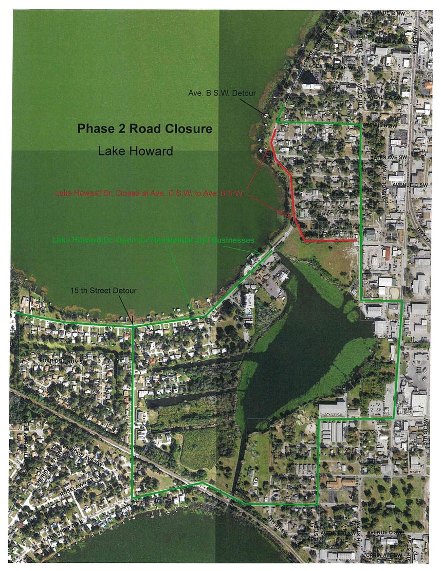 Road Closed Map 