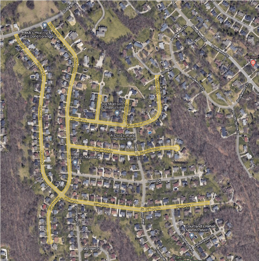 2024 Area for Sidewalk Assesment