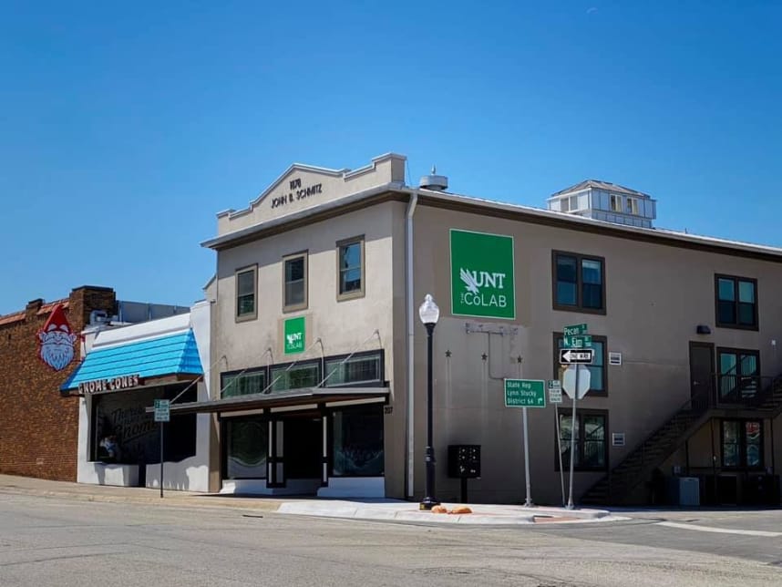 Photo of UNT CoLab building
