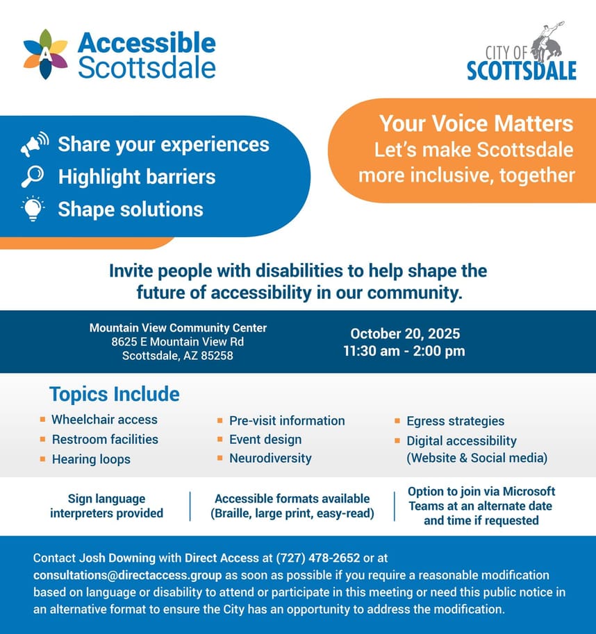 Community meeting flyer