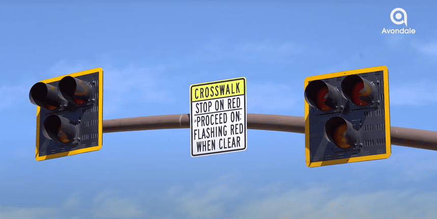 High Activated crossWalKs (HAWKs) traffic light