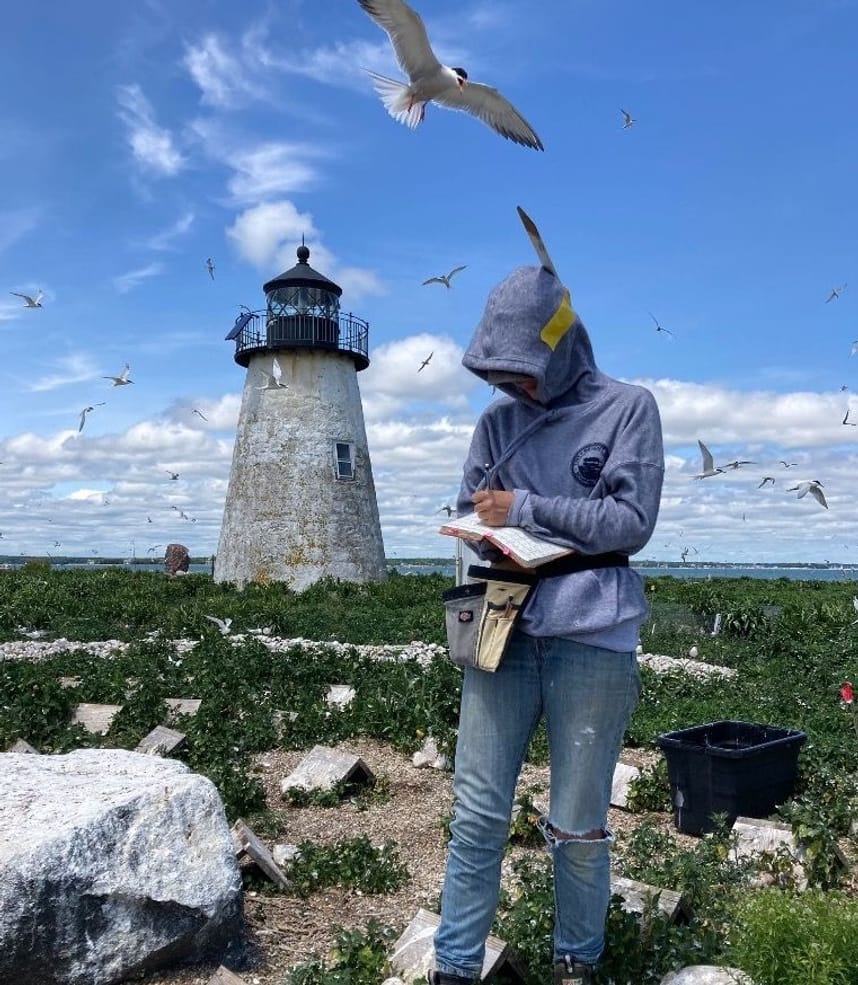 Morgan Sayle and birds