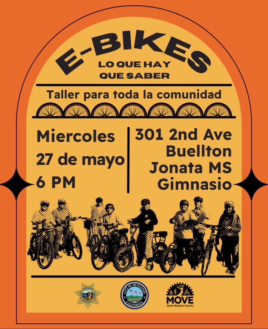 E-bike Workshop flyer - spanish