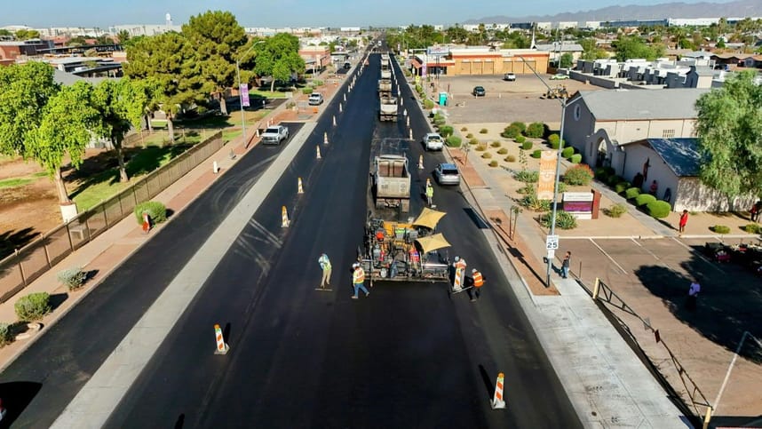 Western Ave Improvements. trucks on street.jpg