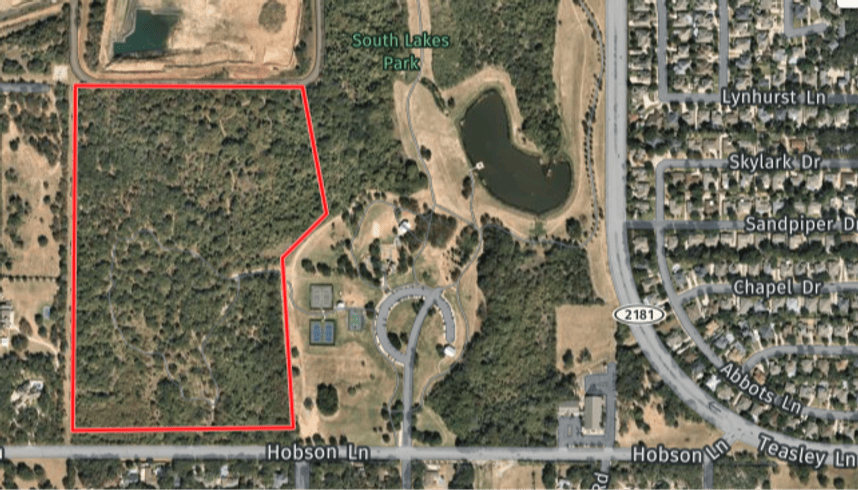 Map of trail area