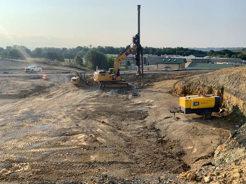 July 2024 courthouse construction site