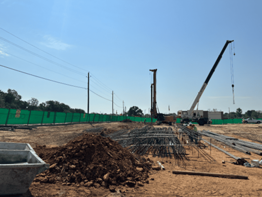 Photo of utility layout