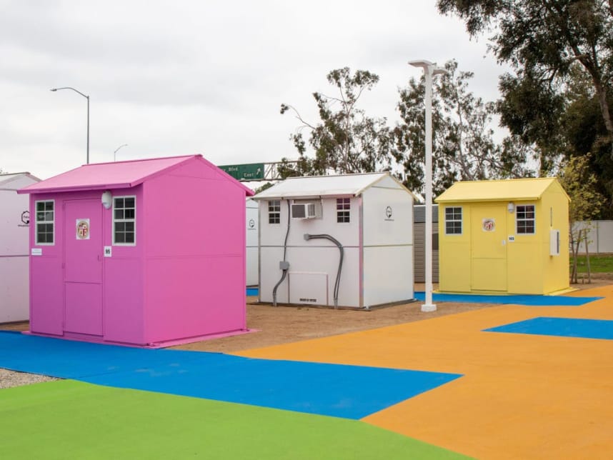 Painted Pallet Shelters