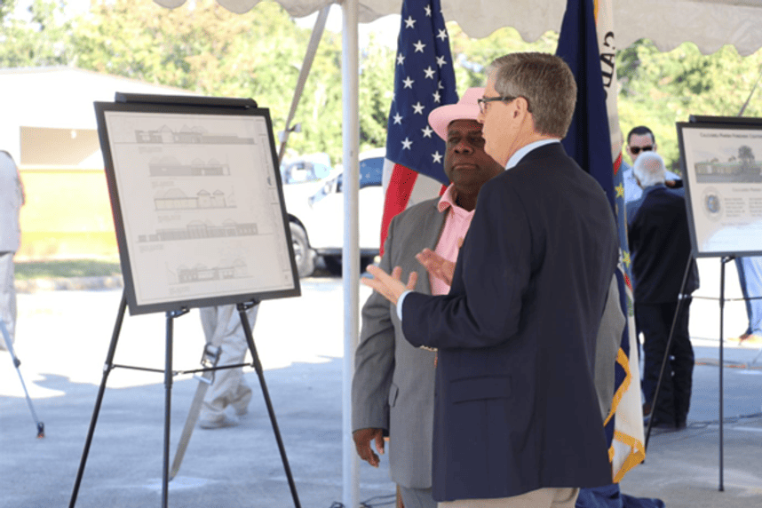 The Forensic Center will house the Calcasieu Parish Coroner's Office and the Calcasieu Parish Sheriff's Office Crime Lab and is being constructed at 3236 Kirkman Street in Lake Charles. 
