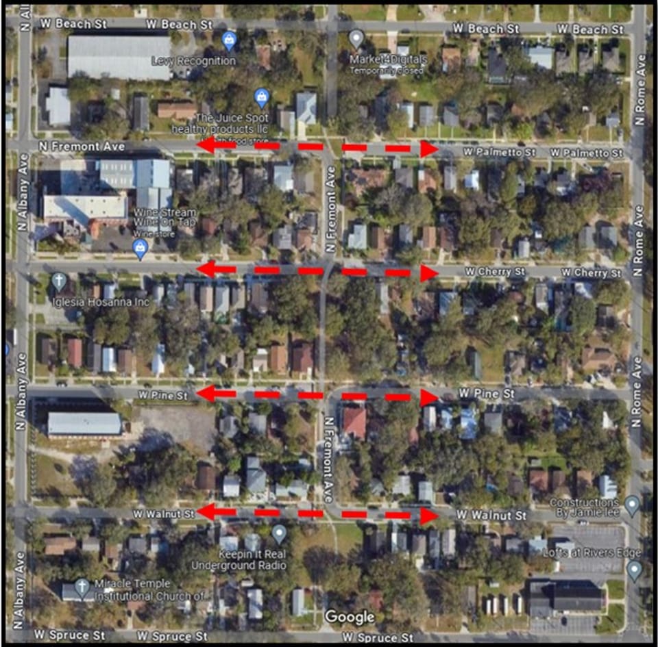 Aerial Street Openings 