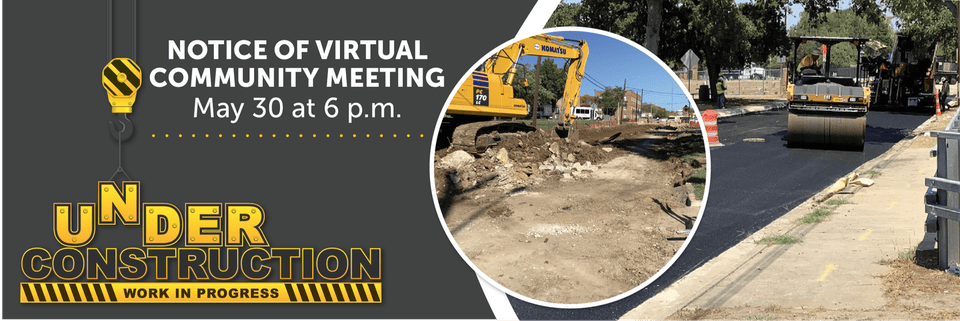Notice of Virtual Community Meeting on May 30 at 6 p.m.