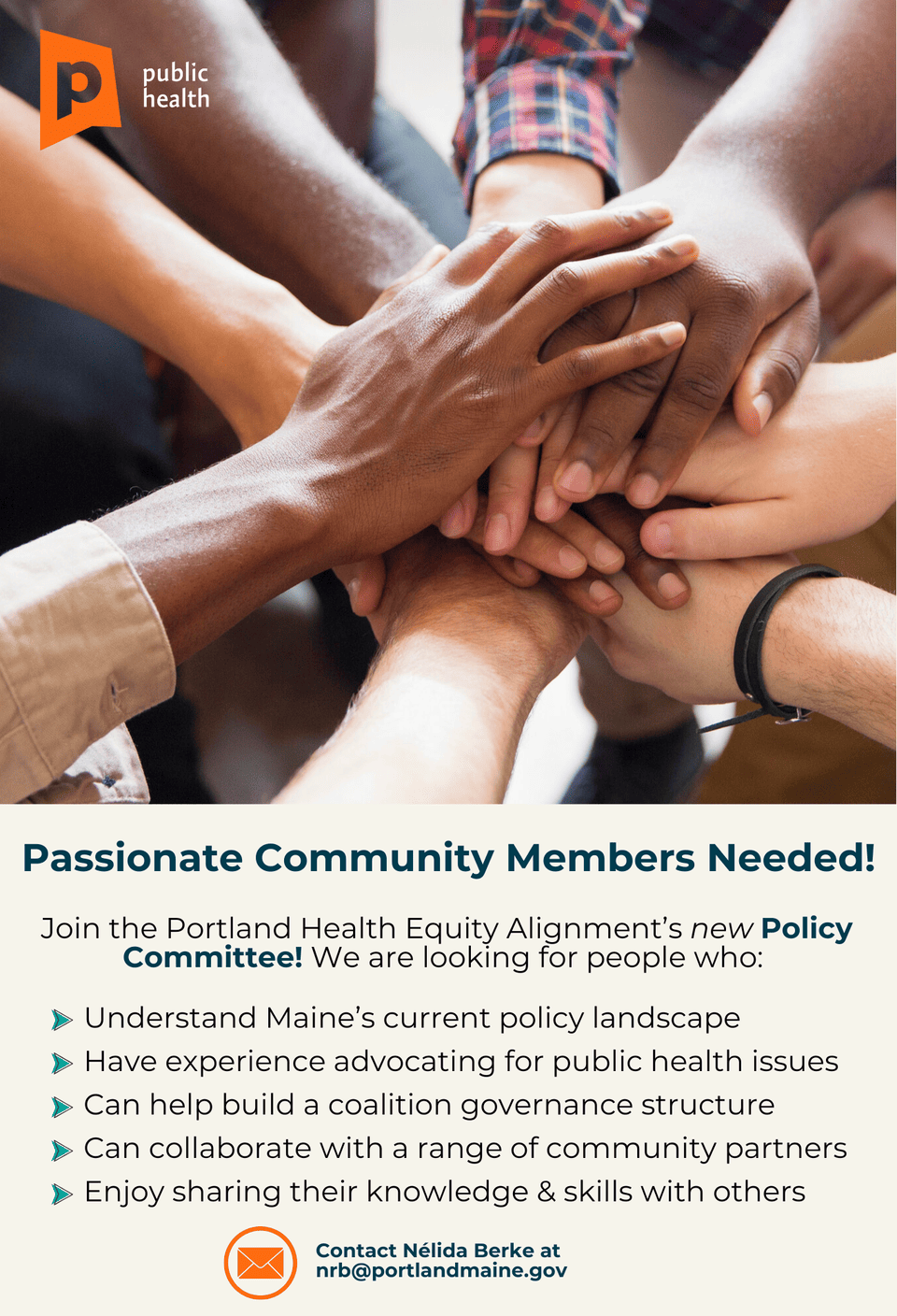 policy committee recruitment flyer