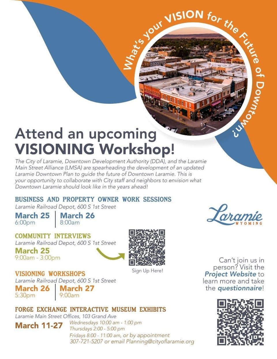 Flyer showing QR Code for Survey 