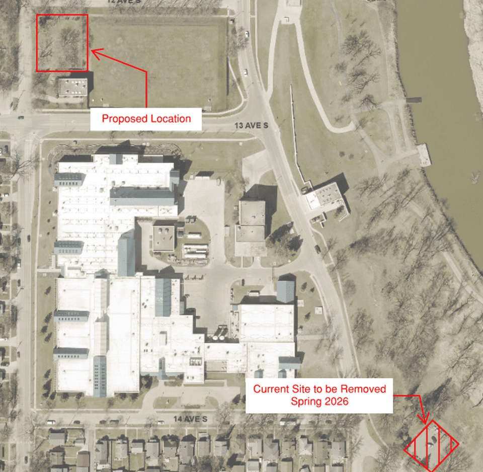 Drop Site Relocation Proposal Map