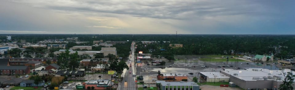 lake charles flooded