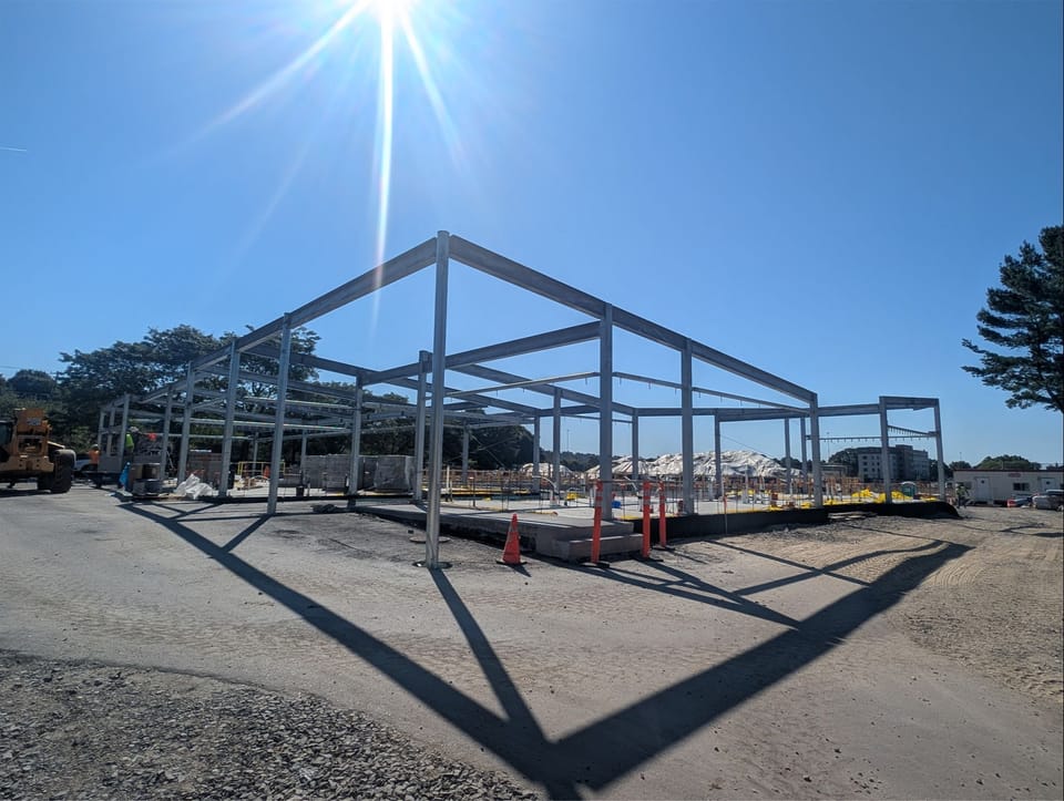 Ongoing construction at Portland Community Pool, formally known as Kiwanis Pool.