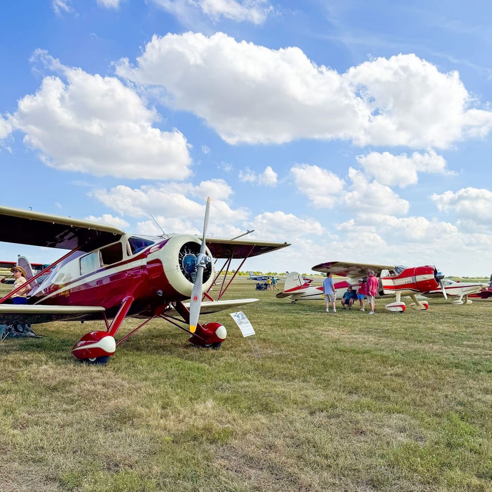 Community gathers for the Fall Festival of Flight. 