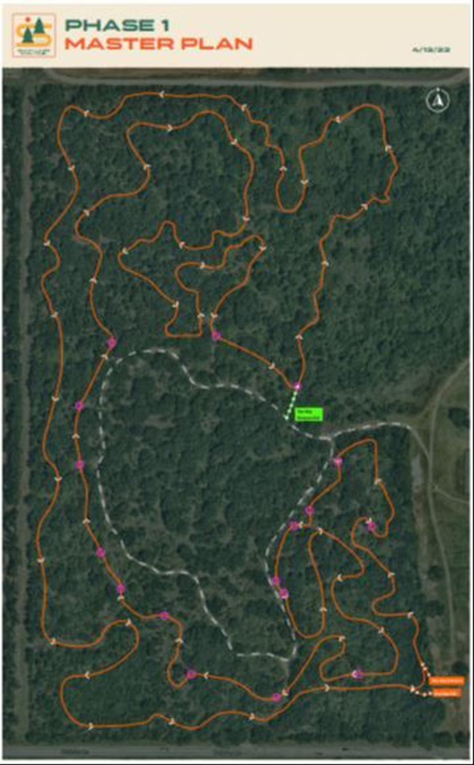 Phase 1 Masterplan map