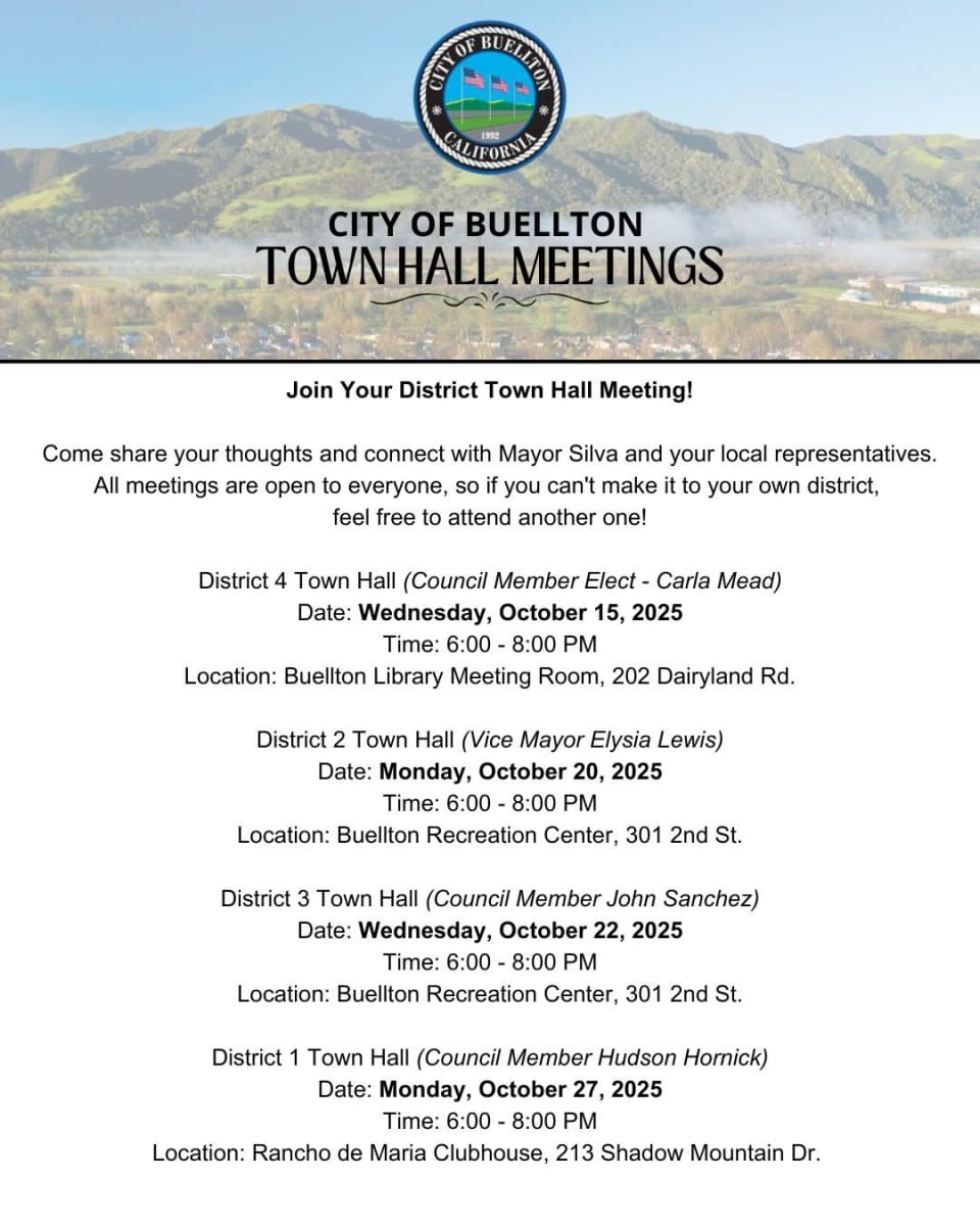 town hall meeting schedule