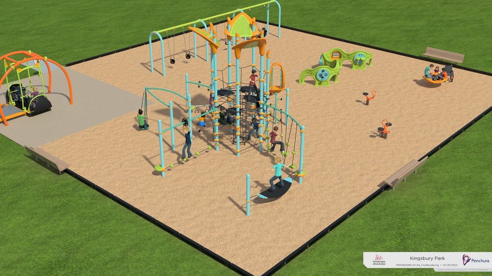 Kingsbury Riverfront Park New Playground