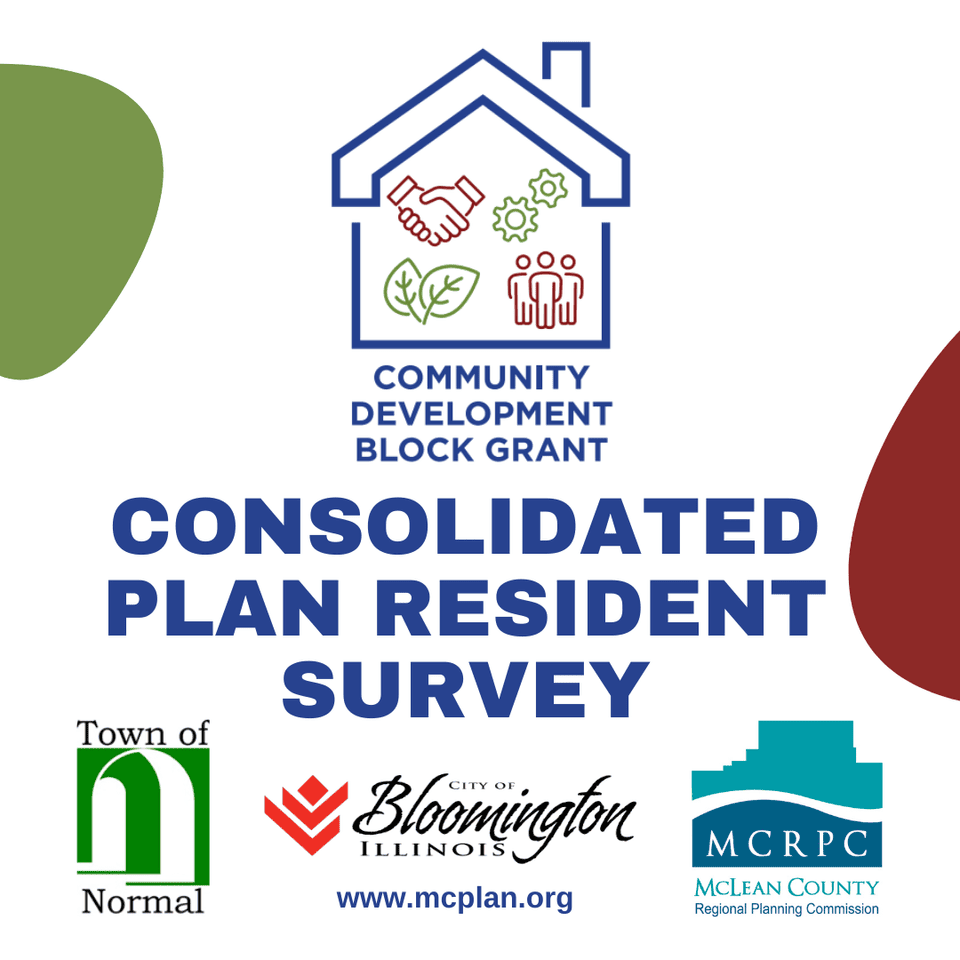 Consolidated Plan Resident Survey notice with logos
