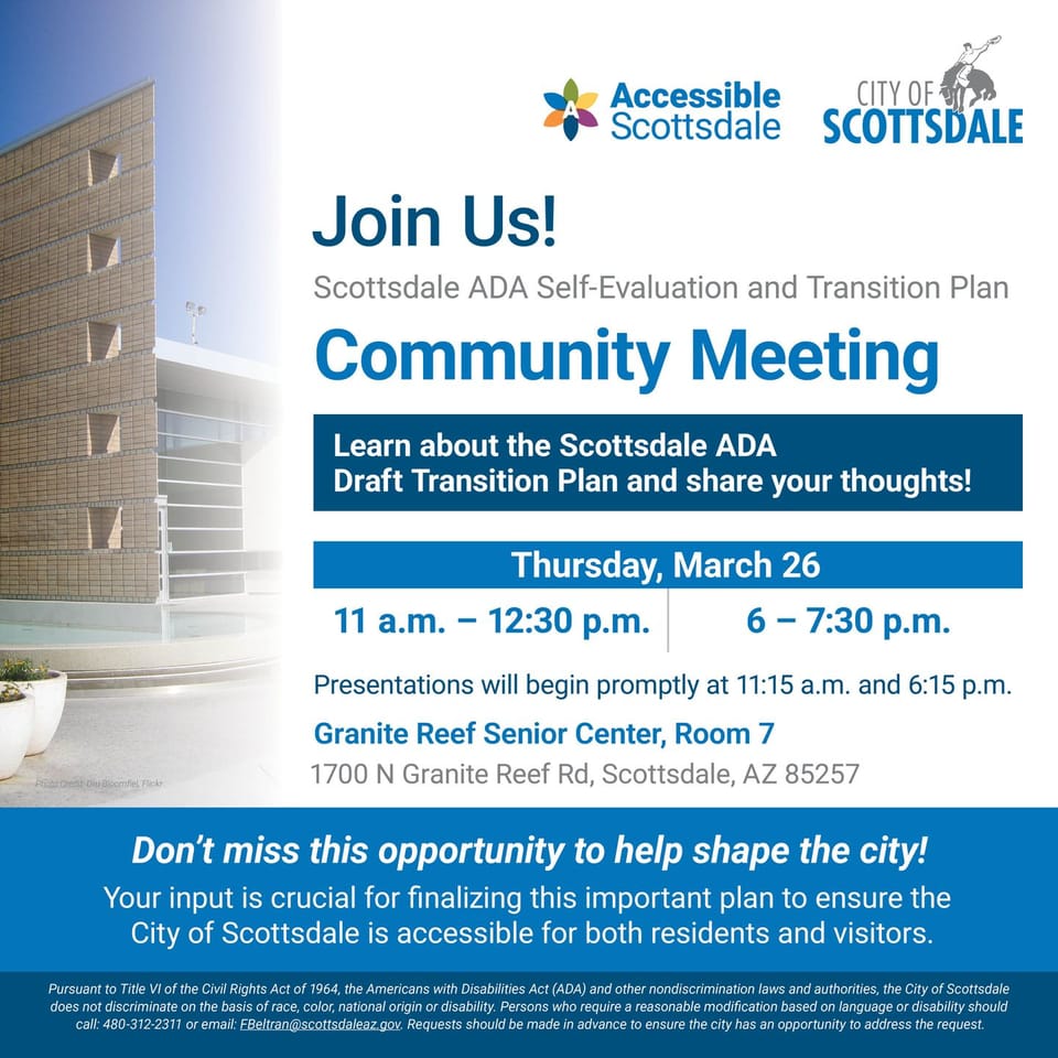 flier to promote the community meeting