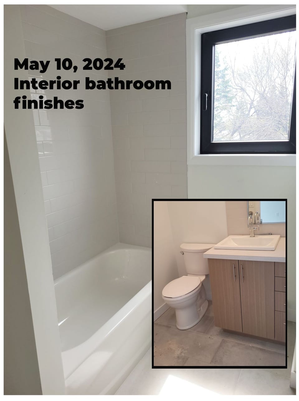 shower, toilet and vanity