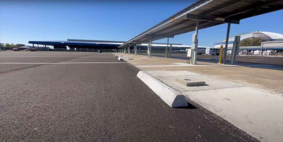 Picture of the new RV spots at the Burton Complex.