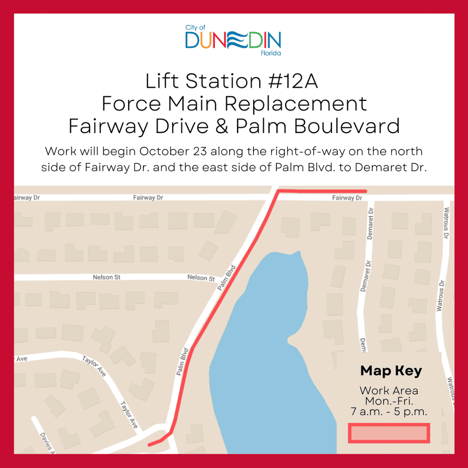 road work map force main 12a