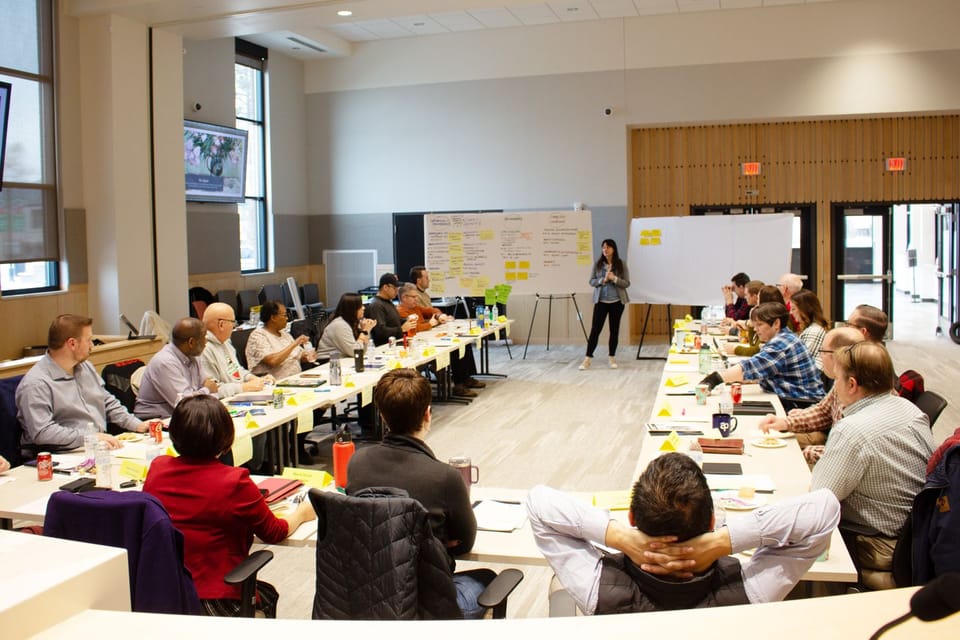 Hermiston city council goal setting session at City Hall