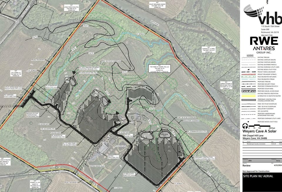 Weyers Cave A Solar Site Plan